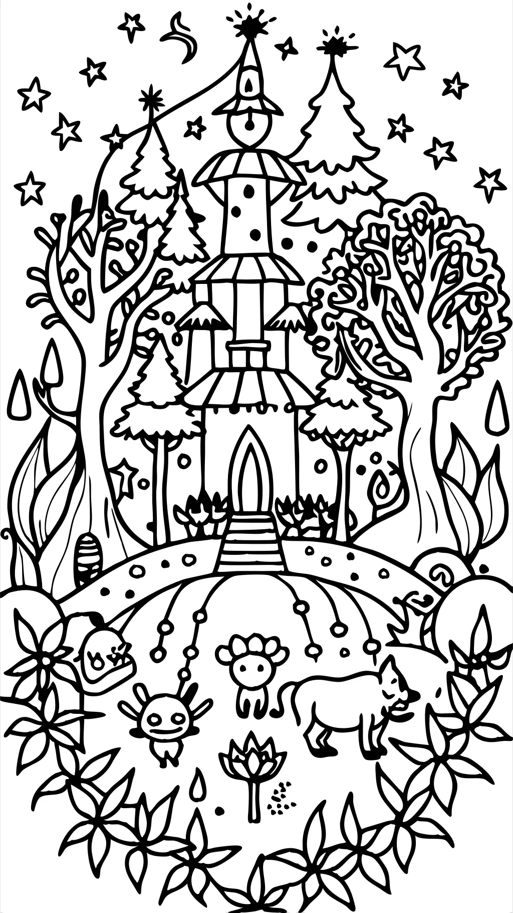 fantasy coloring pages for adults